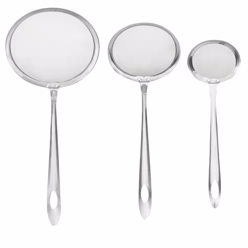 ExcelSteel 3-Piece Stainless Steel Skimmer Set