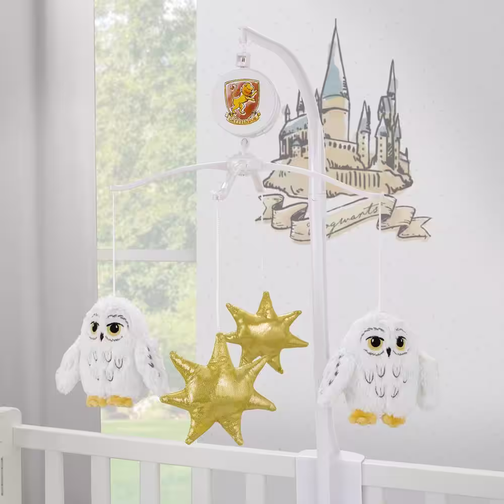 None White and Gold Harry Potter Magical Moments Hedwig Musical Baby Mobile