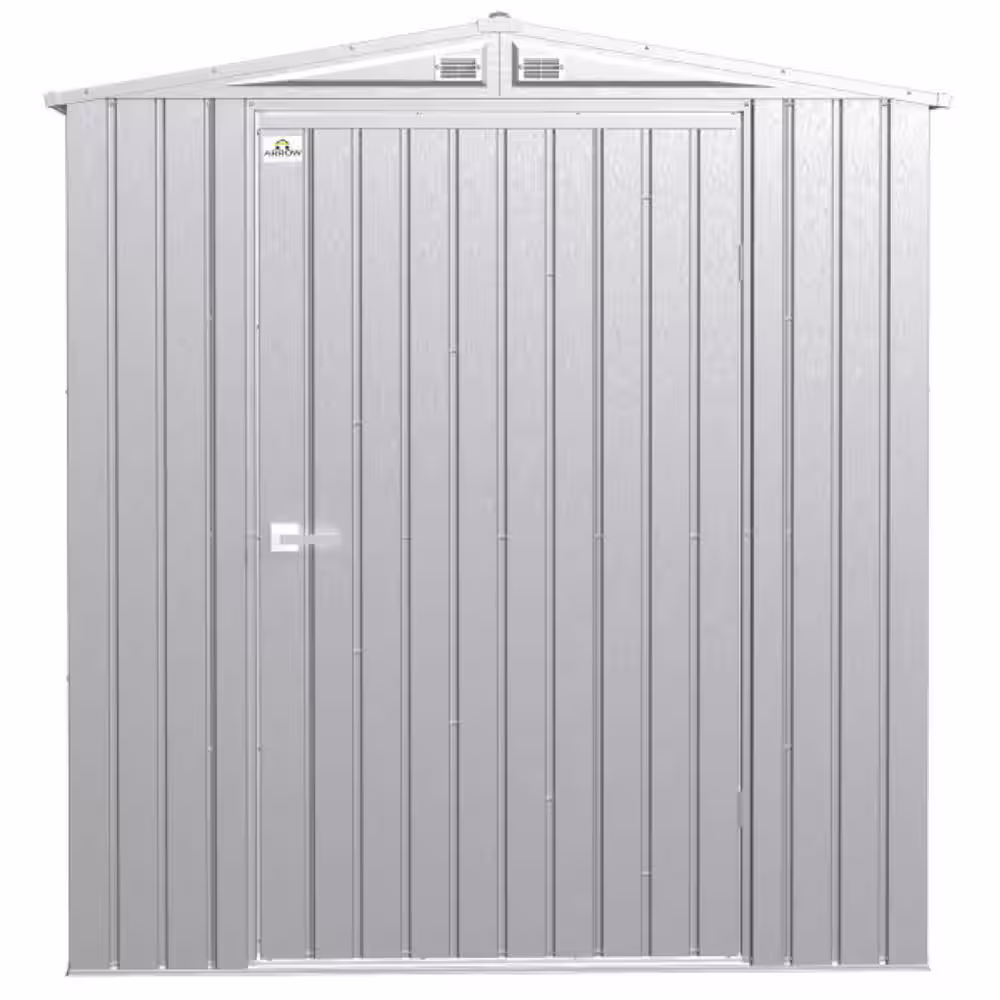 Arrow Elite 6 ft. W x 6 ft. D Galvalume Metal Premium Vented Corrosion Resistant Steel Storage Shed 34 sq. ft.