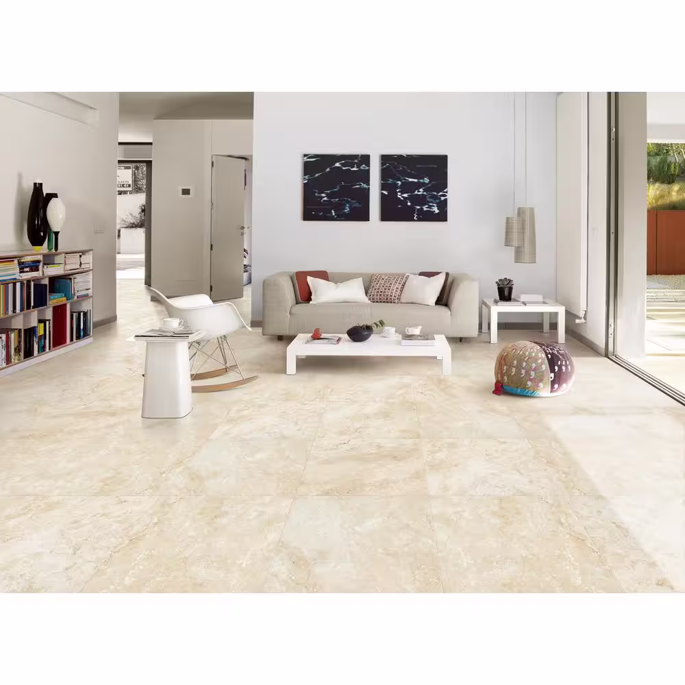 MSI Take Home Tile Sample - Isabella Ivory 6 in. x 6 in. Porcelain Paver Tile (0.25 sq. ft.)