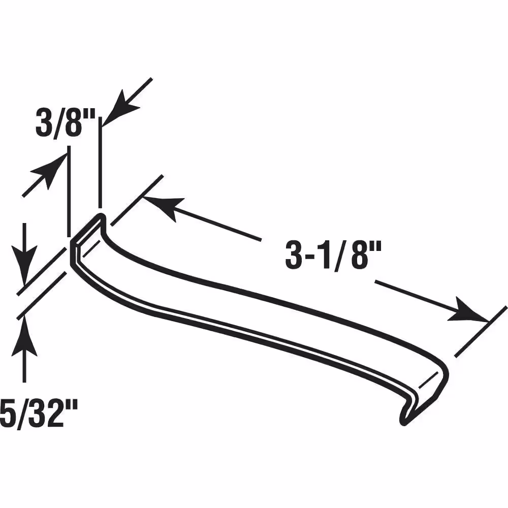 Prime-Line Stainless Steel Jalousie Window Security Clip (20-pack)