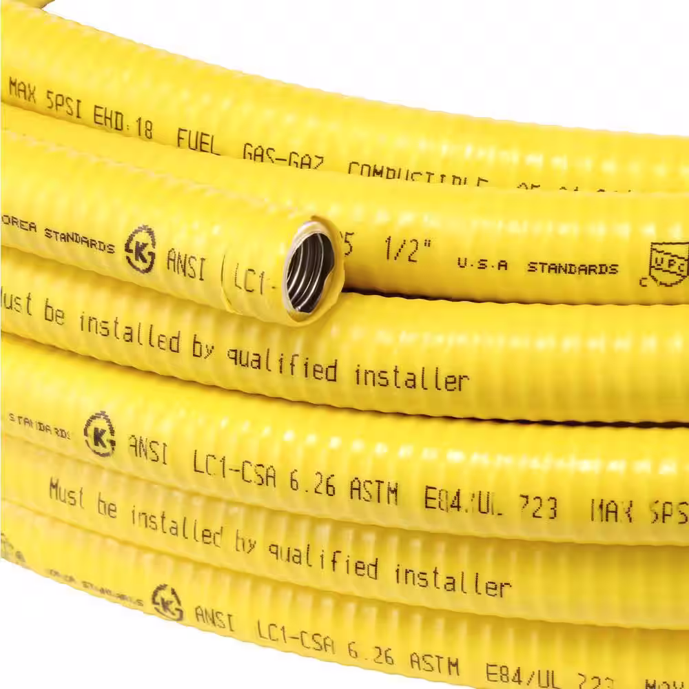 HOME-FLEX 1/2 in. x 25 ft. CSST MPT/FPT Connection Kit (1) 1/2 in. MPT Male Adapter (1) 1/2 in. FPT Female Adapter (1) CSST Pipe