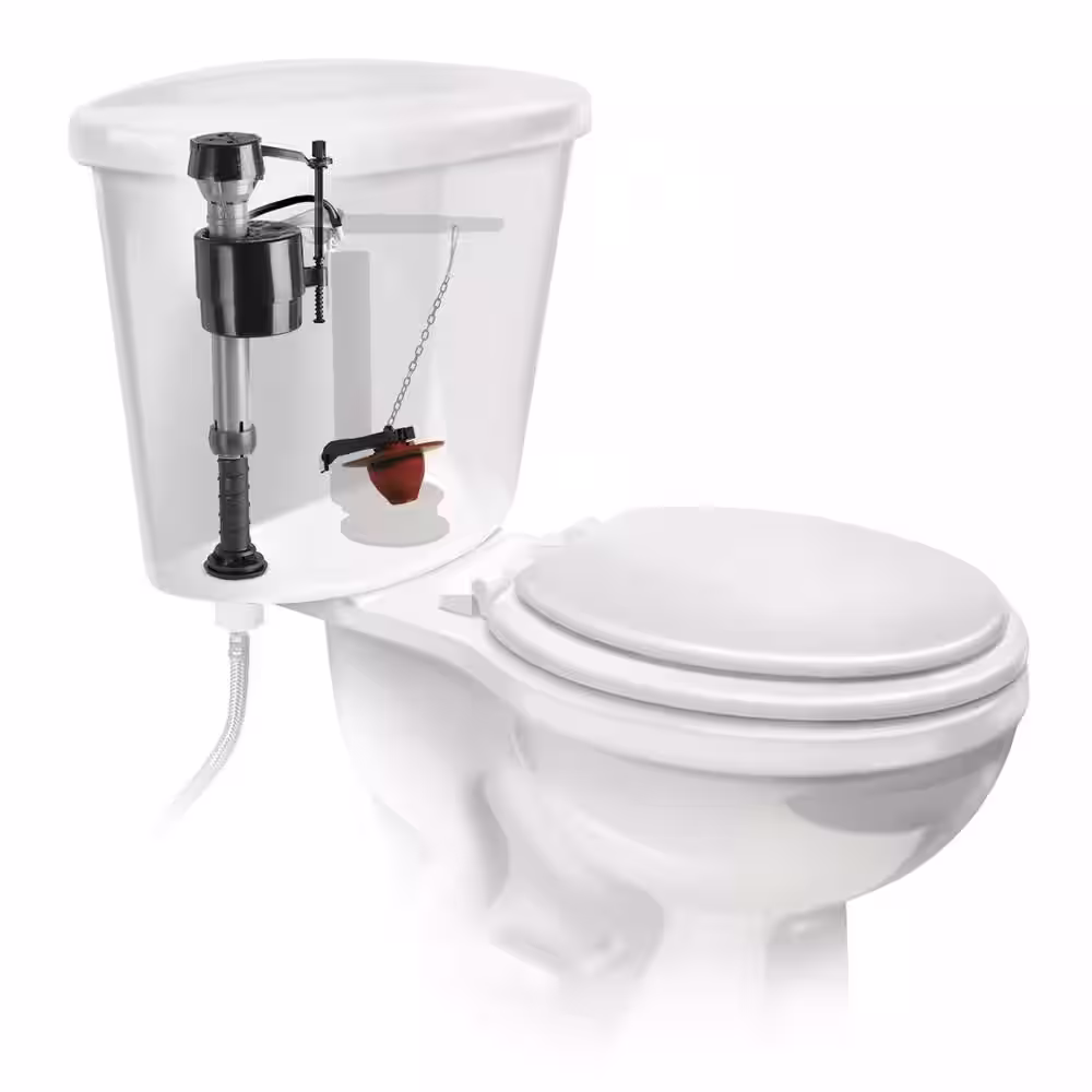 Fluidmaster Universal Toilet Fill Valve and 2 in. Toilet Flapper Repair Kit