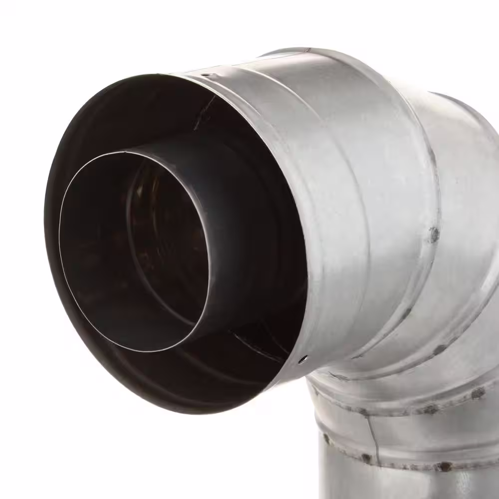 Rheem 3 in. x 5 in. 90-Degree Elbow Stainless Steel Concentric Venting for Mid Efficiency Tankless Gas Water Heaters