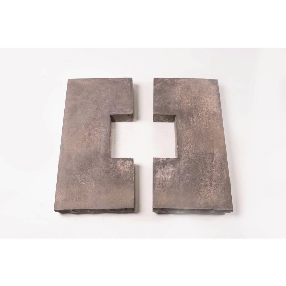 ClipStone Smoke Flat Split Column CapStone 18 in. x 18 in. for 6x6 Post