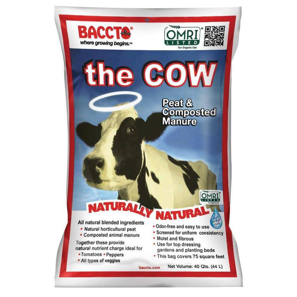 None Wholly Cow Horticultural Compost and Manure, 40 Qt (4-Pack)