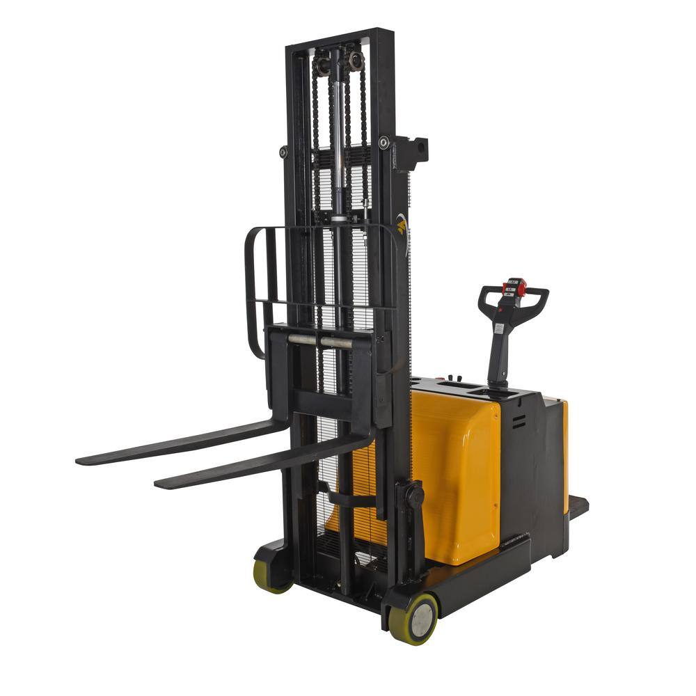Vestil 2,000 lb. Capacity 118 in. High Counter-Balanced Powered Drive Lift with Rider Platform