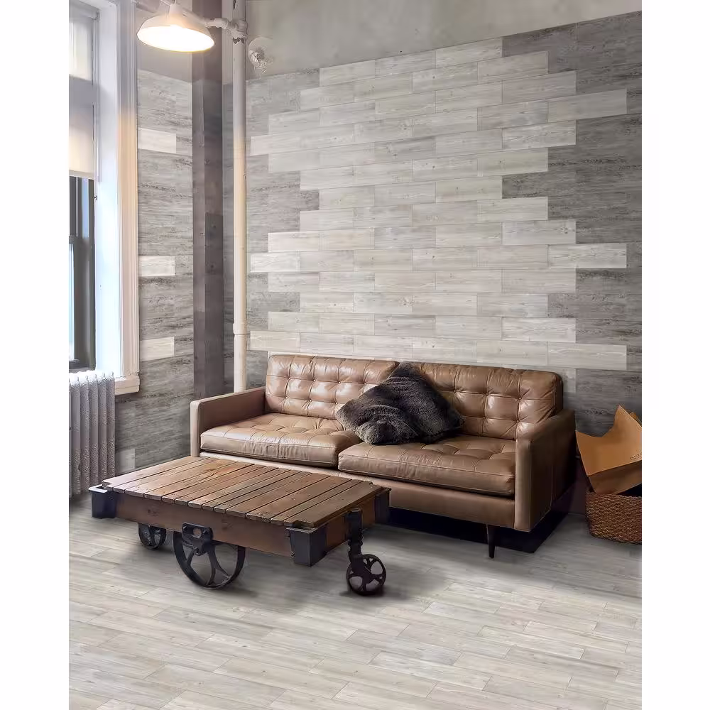 MONO SERRA Norvegia 7 in. x 24.5 in. Porcelain Floor and Wall Tile (14.74 sq. ft. / case)