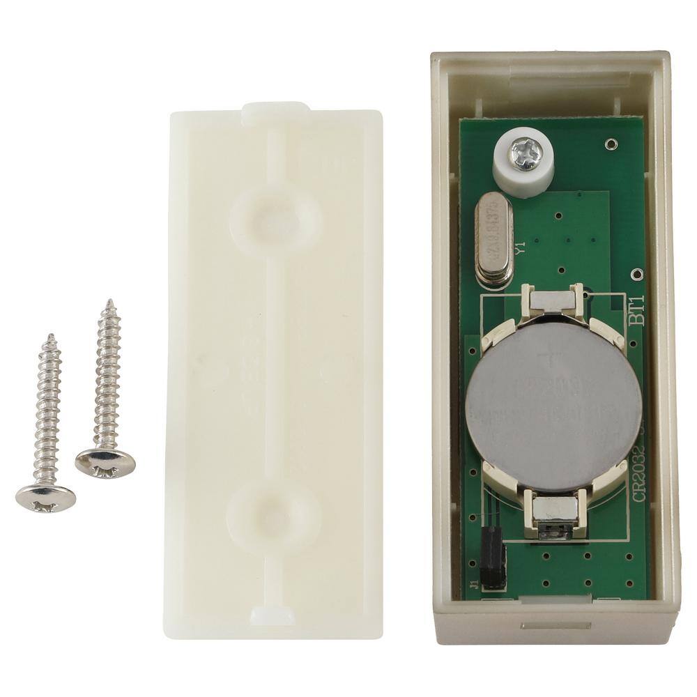 Defiant Wireless Battery Operated Doorbell Push Button, Brushed Nickel