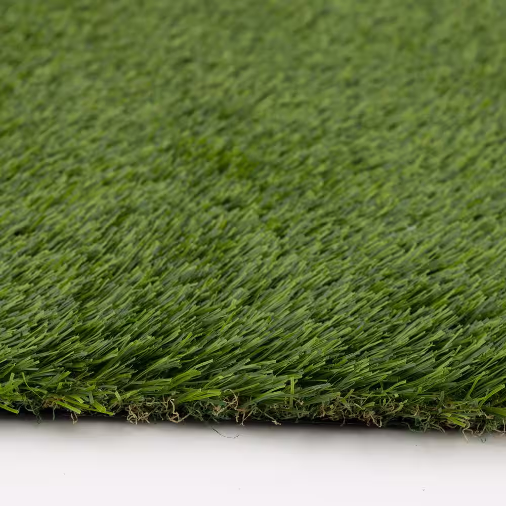 None 62 oz. 15 ft. Wide x Cut to Length Light Field Clover Artificial Grass
