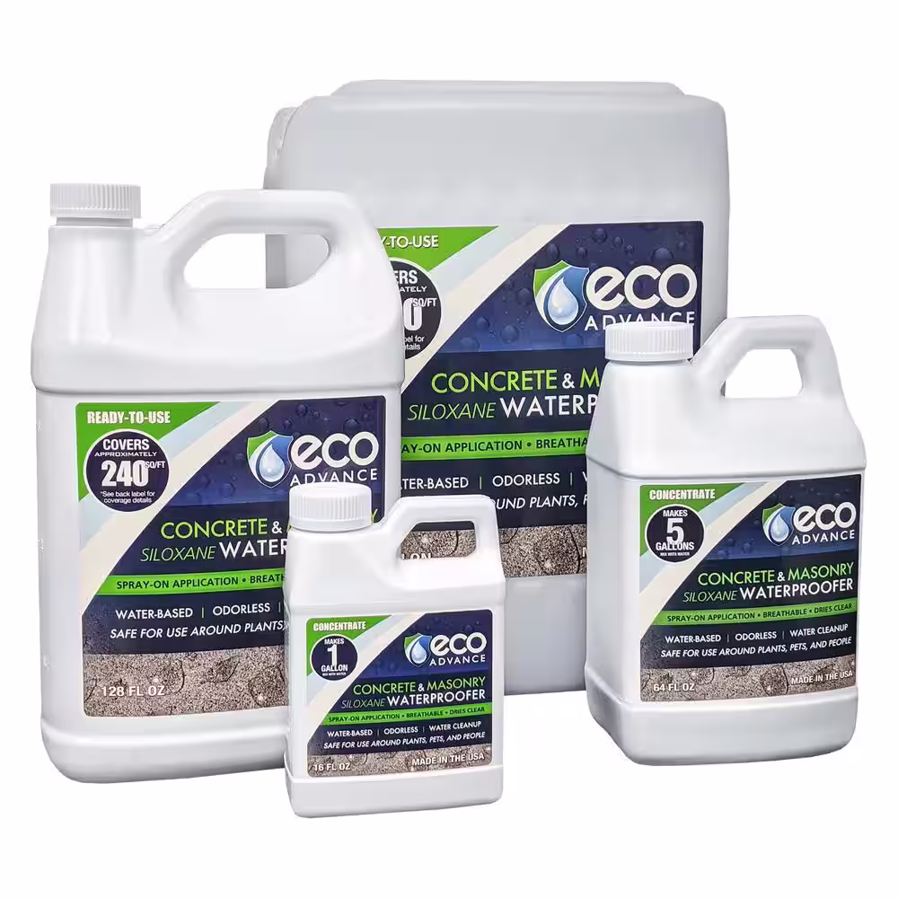 Eco Advance 5 gal. Clear Penetrating Siloxane Concrete and Masonry Water Repellent Sealer