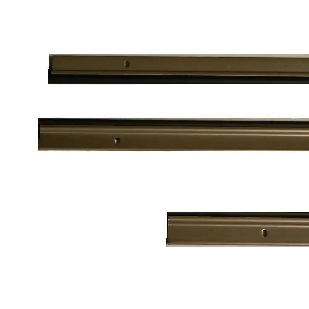 M-D Building Products Flat Profile 36 in. x 84 in. Satin Nickel Door Jamb Weatherstrip Kit