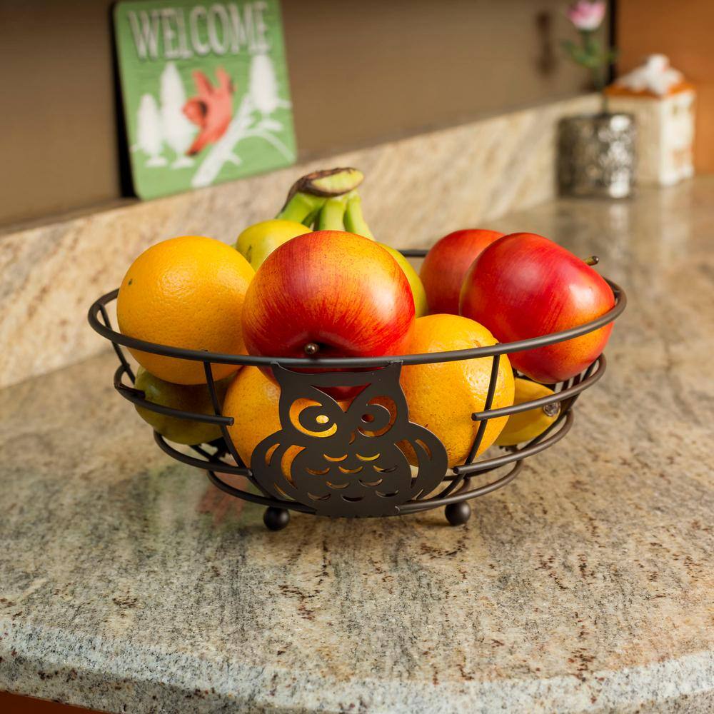 Home Basics Bronze Fruit Bowl