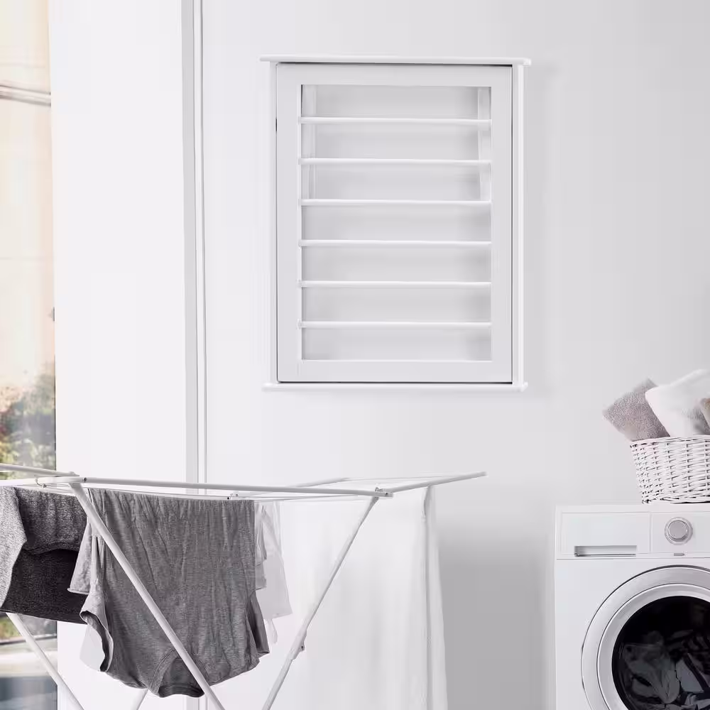 DANYA B Folding Wall Mounted Drying Rack - White