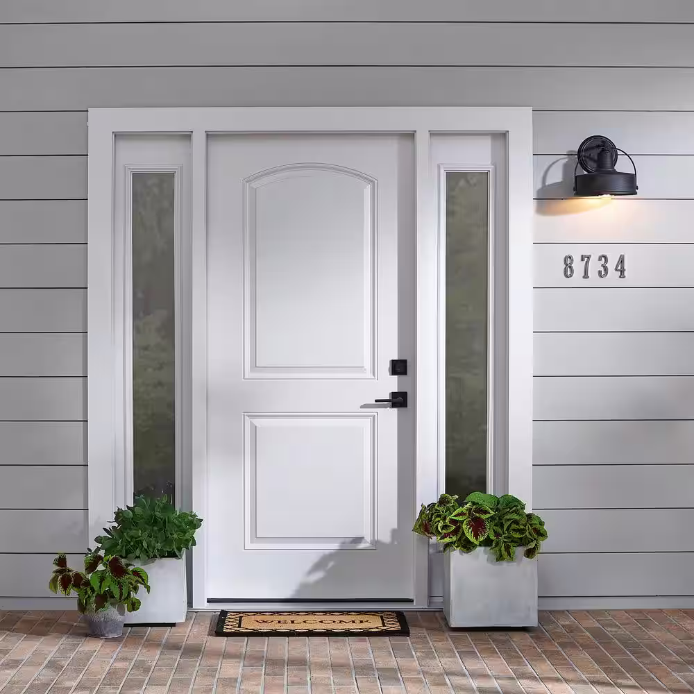 Everbilt 4 in. Aged Bronze Flush Mount House Number 5