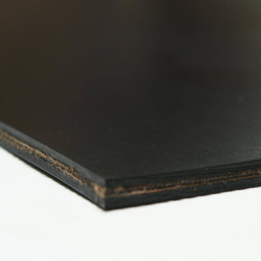 Rubber-Cal Heavy-Duty Conveyor Belt 0.30 in. Thick x 6 in. Width x 72 in. Length Black Cloth Inserted Rubber Sheet