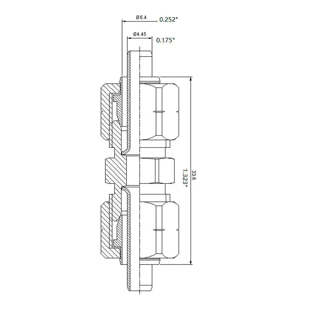 Everbilt 1/4 in. OD Compression Brass Coupling Fitting