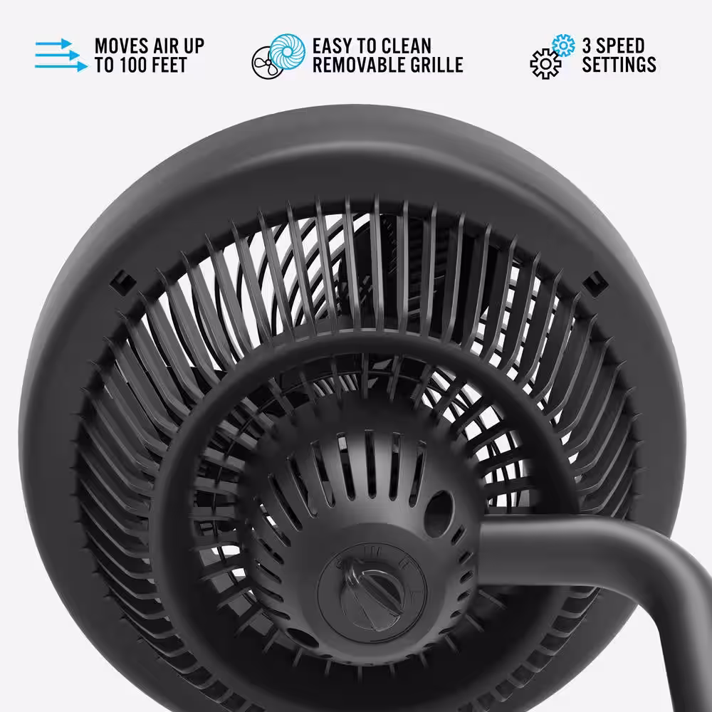 Vornado 723 Full-size Whole Room Air Circulator Fan, Black