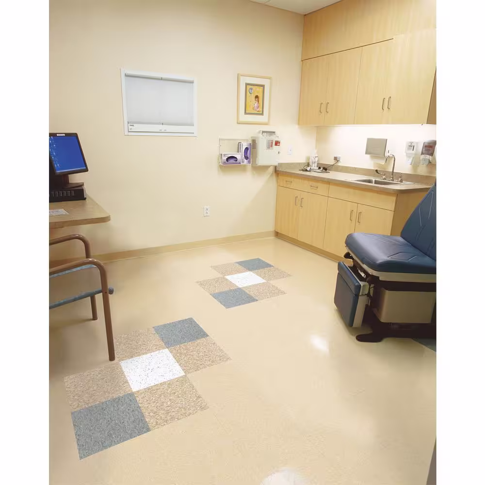 Armstrong Excelon Multi 12 in. x 12 in. Cirque White Vinyl Tile Flooring (45 sq. ft. / case)