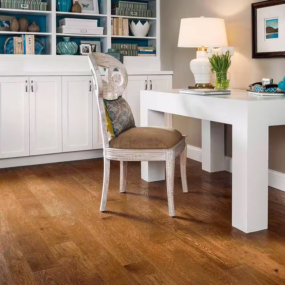 Bruce American Vintage Light Spice Oak 3/8 in. T x 5 in. W Hand Scraped Engineered Hardwood Flooring (25 sqft/case)