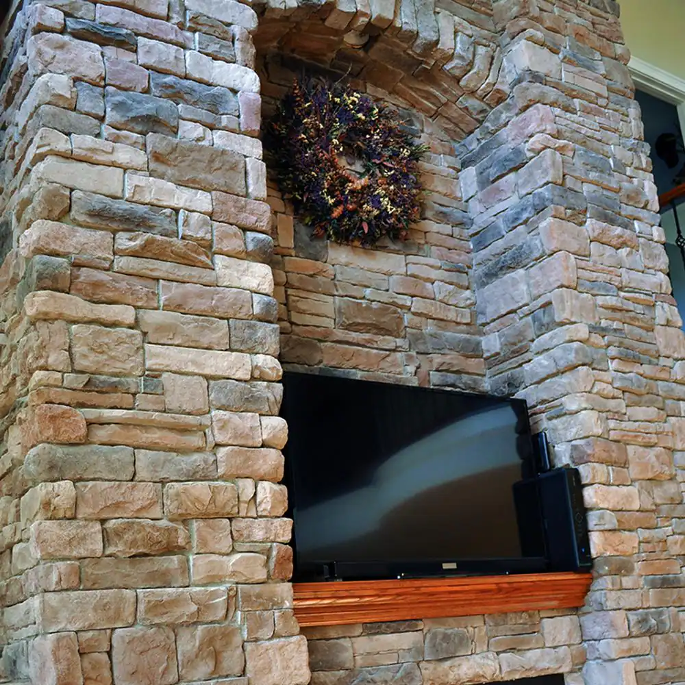 M-Rock Traditional 1.5 to 4 in. x 5 in. to 9 in. Shiloh Ledge Stone Concrete Stone Veneer (150 sq. ft./Crate)