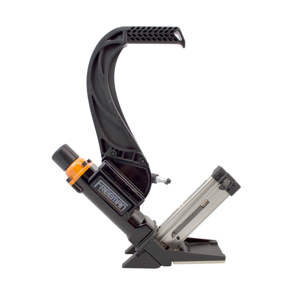 Freeman Lightweight Pneumatic 2-in-1 15.5-Gauge and 16-Gauge 2 in. Flooring Nailer/Stapler with Flooring Mallet and Base Plates