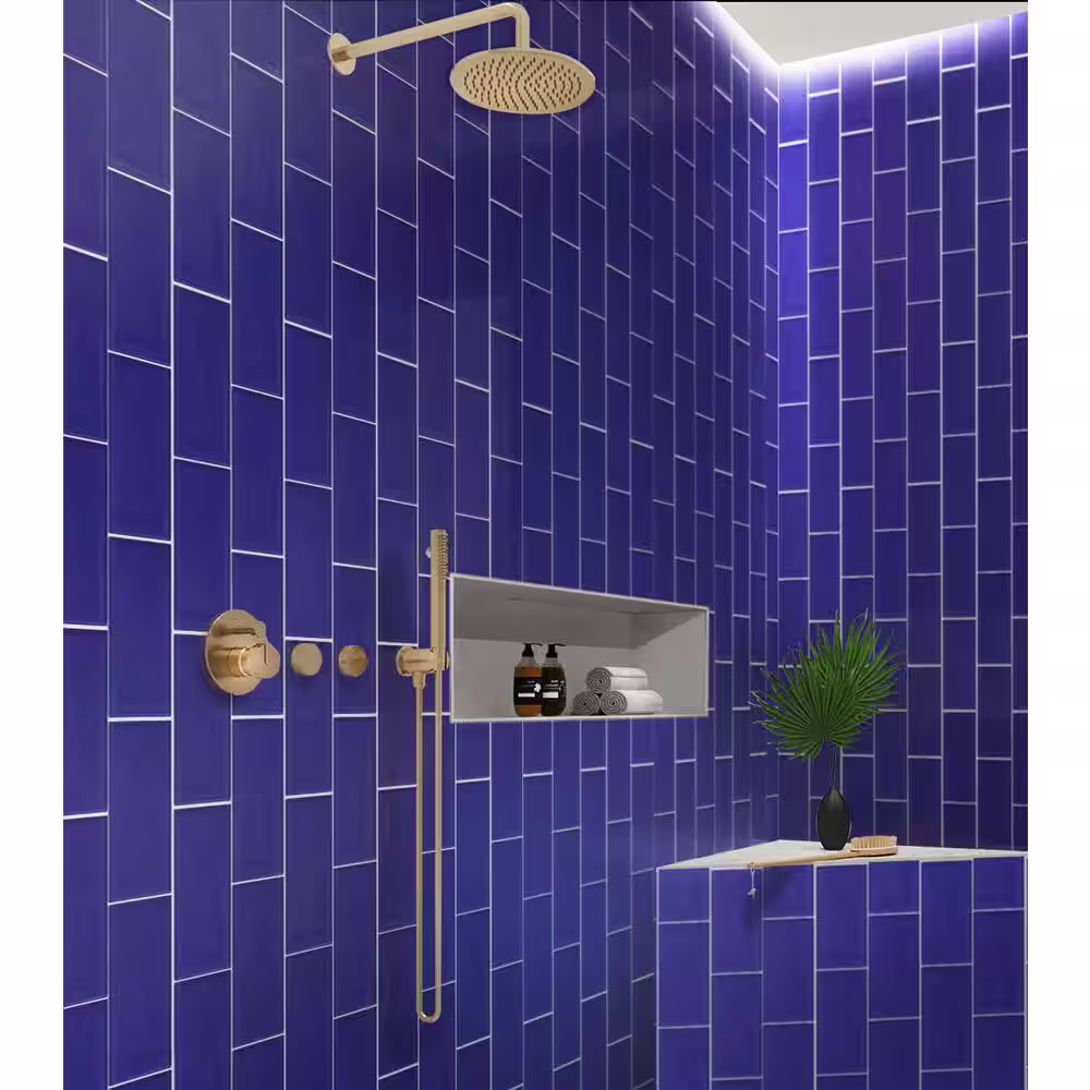 Apollo Tile Blue 3 in. x 6 in. Matte Finished Glass Mosaic Tile (5 sq. ft./Case)