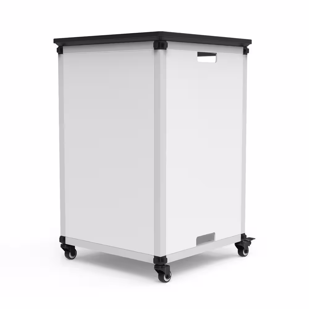 Luxor Modular Classroom Bookshelf - Narrow Module with Casters and Tabletop - 18.25 in. W x 29 in. H - 0 Drawers