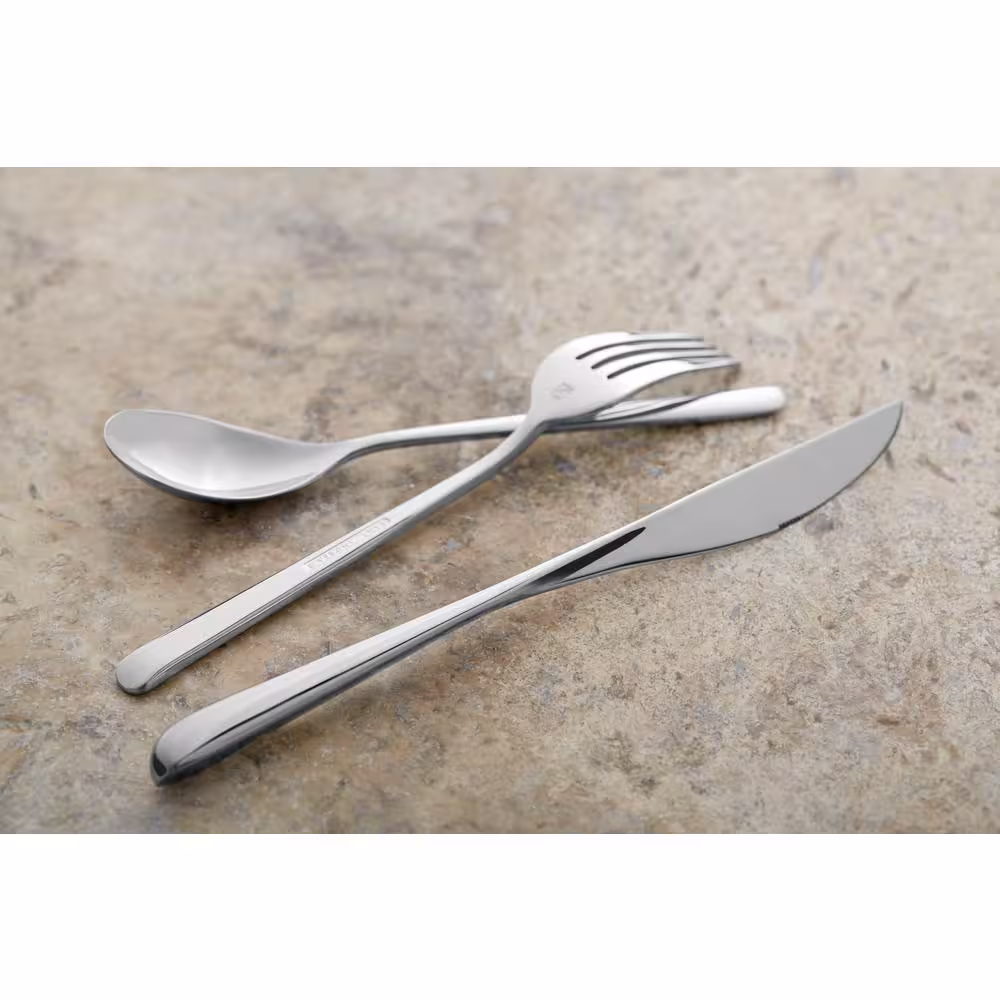 Oneida Quantum 18/10 Stainless Steel Oval Bowl Soup/Dessert Spoons (Set of 12)