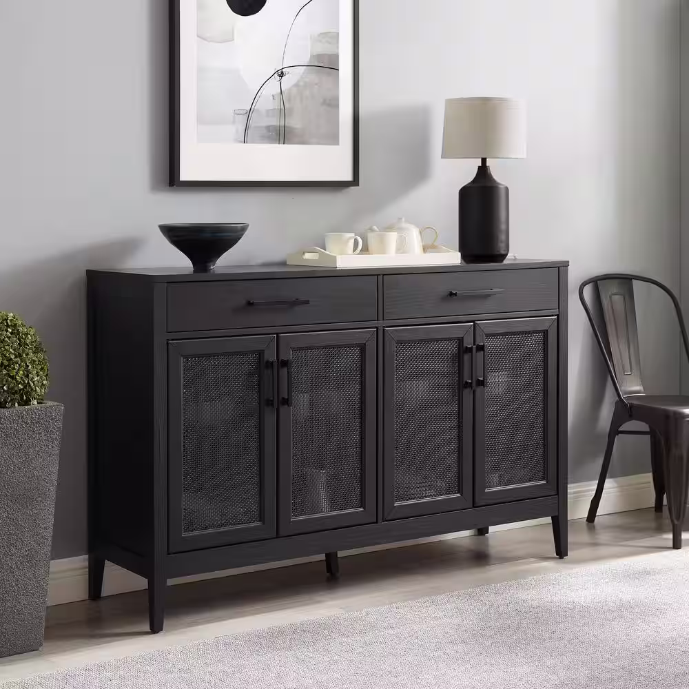 CROSLEY FURNITURE Milo Black Sideboard