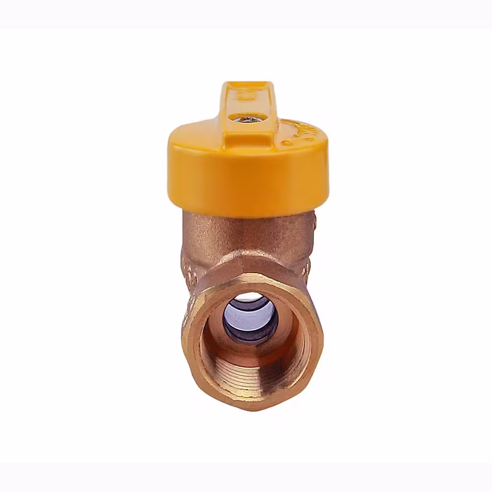 The Plumber's Choice 1/2 in. Brass FIP Gas Ball Valve (1-Piece)