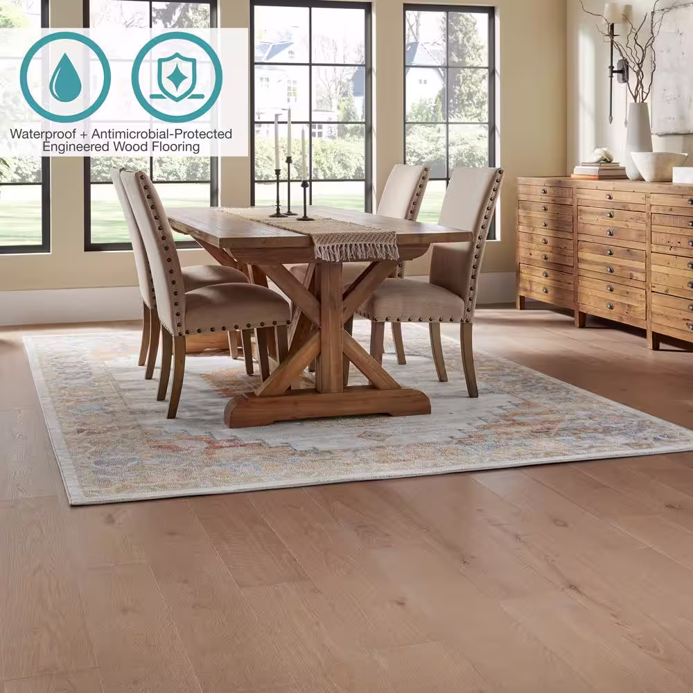 Pergo Defense+ Glen Canyon Oak 3/8 in. T x 7.5 in. W Waterproof Engineered Hardwood Flooring (1104.3 sq.ft/pallet)