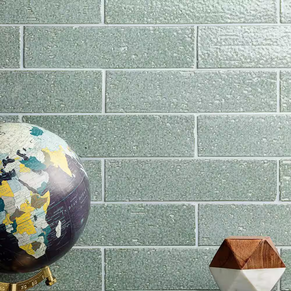 Ivy Hill Tile Rhythmic Tidewater 2 in. x 9 in. 12mm Glazed Clay Subway Tile (30-piece 4.63 sq. ft. / box)