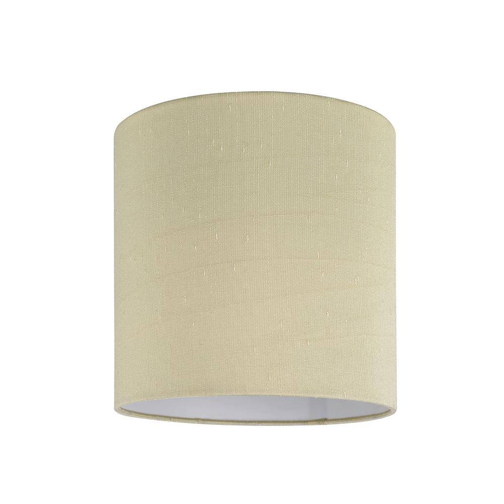 Aspen Creative Corporation 8 in. x 8 in. Gold Hardback Drum/Cylinder Lamp Shade