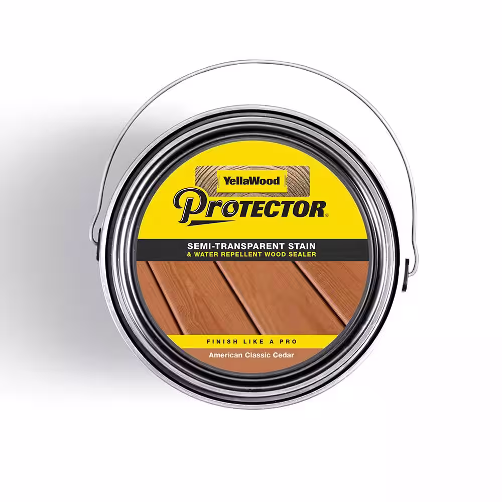 YellaWood Protector 5 gal. American Classic Cedar Semi-Transparent Exterior Deck Stain and Sealer
