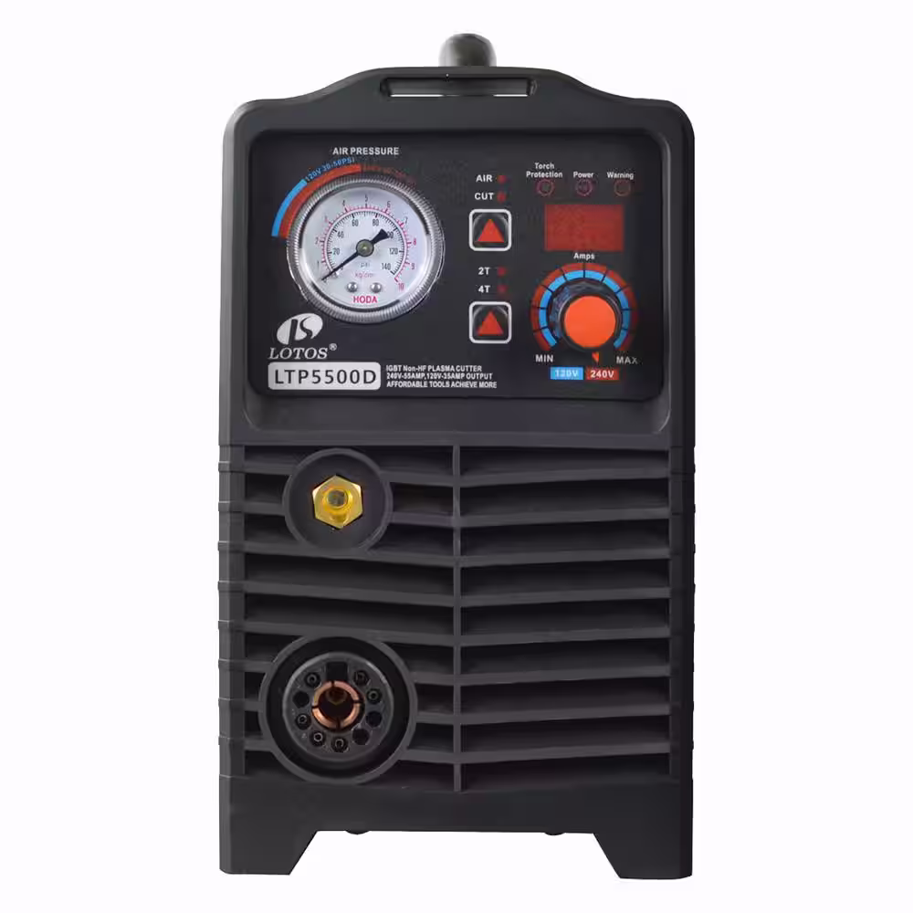 Lotos 55 Amp 220-Volt and 110-Volt Plasma Cutter for Metal with Pilot Arc