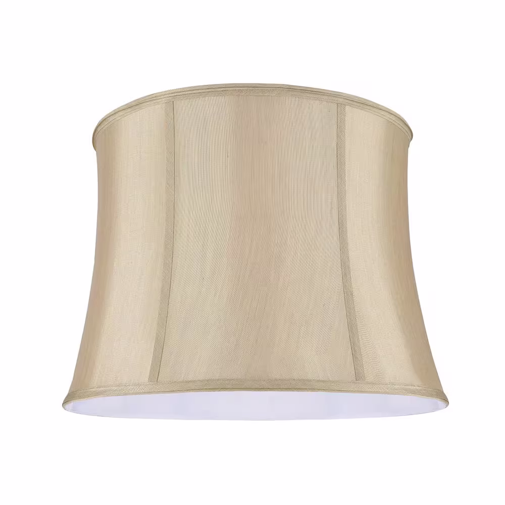 Aspen Creative Corporation 16 in. x 12 in. Gold Taupe Bell Lamp Shade