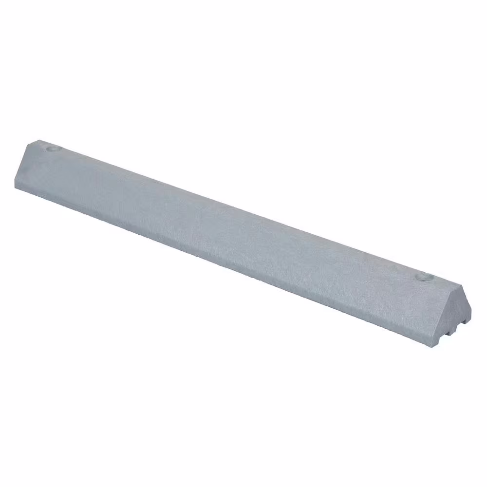 Vestil 48 in. Recycled Gray Plastic Car Stop