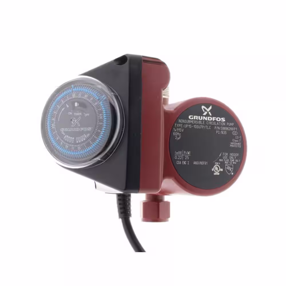 Grundfos UP15-10SU7P TLC 3/4 in. NPT 115-Volt Comfort Hot Water Recirculation Pump