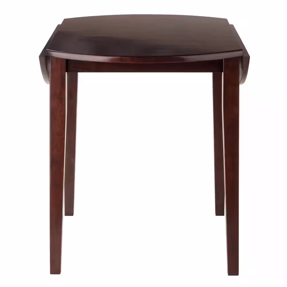 WINSOME WOOD Clayton 36 in. Walnut Round Drop Leaf Table