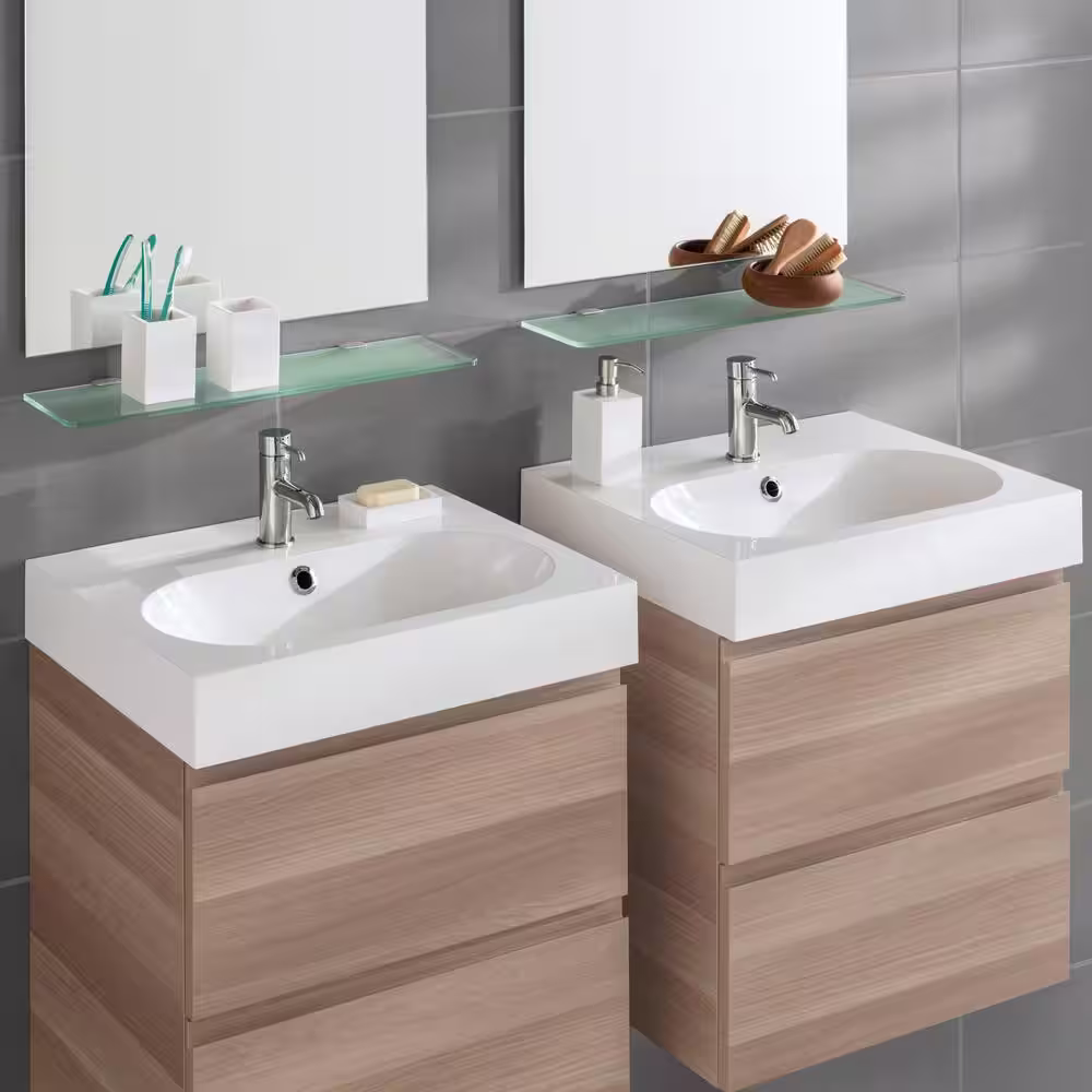 Dolle FLAC 0.2 in.-0.31 in. Stainless Shelf Bracket (2-Pack)