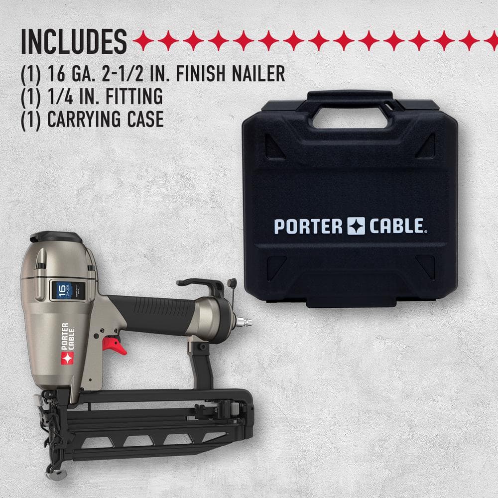 Porter-Cable Pneumatic 16-Gauge 2-1/2 in. Nailer Kit