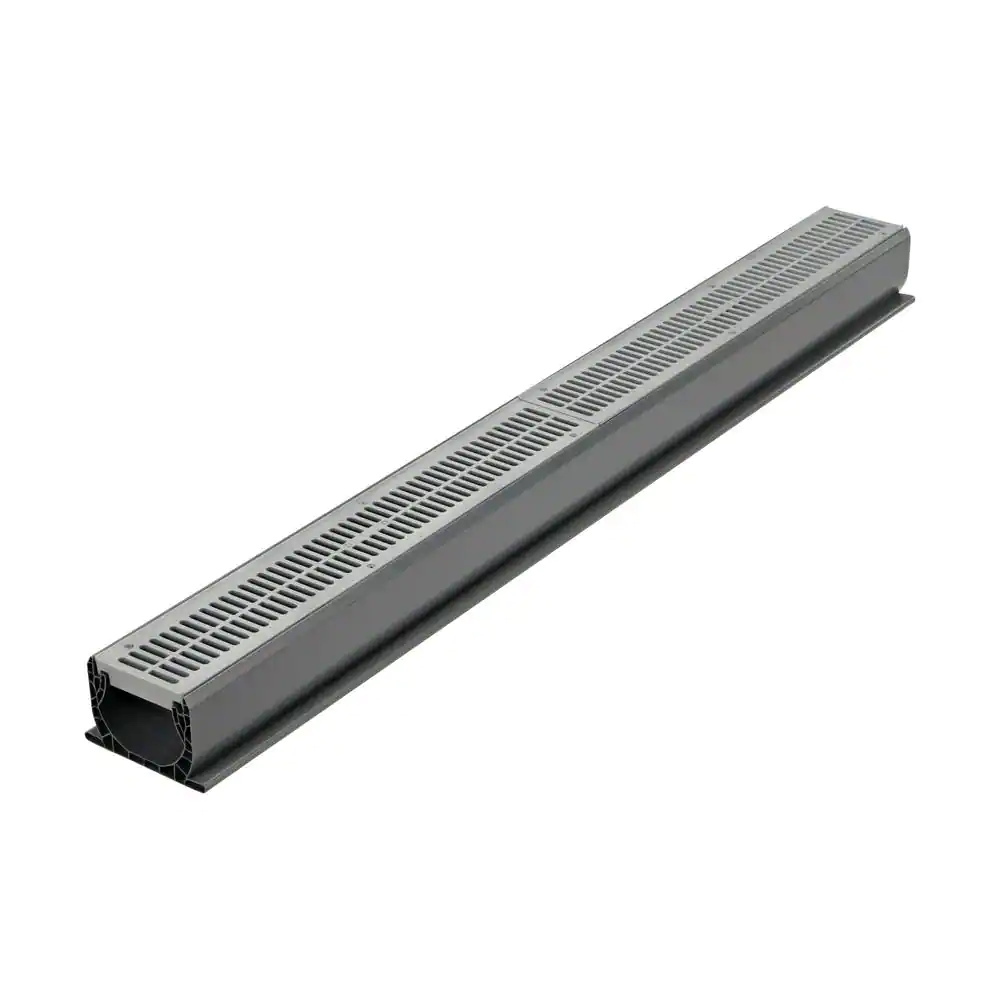 NDS 4 in. x 4 ft. PVC Speed-D Channel Drain