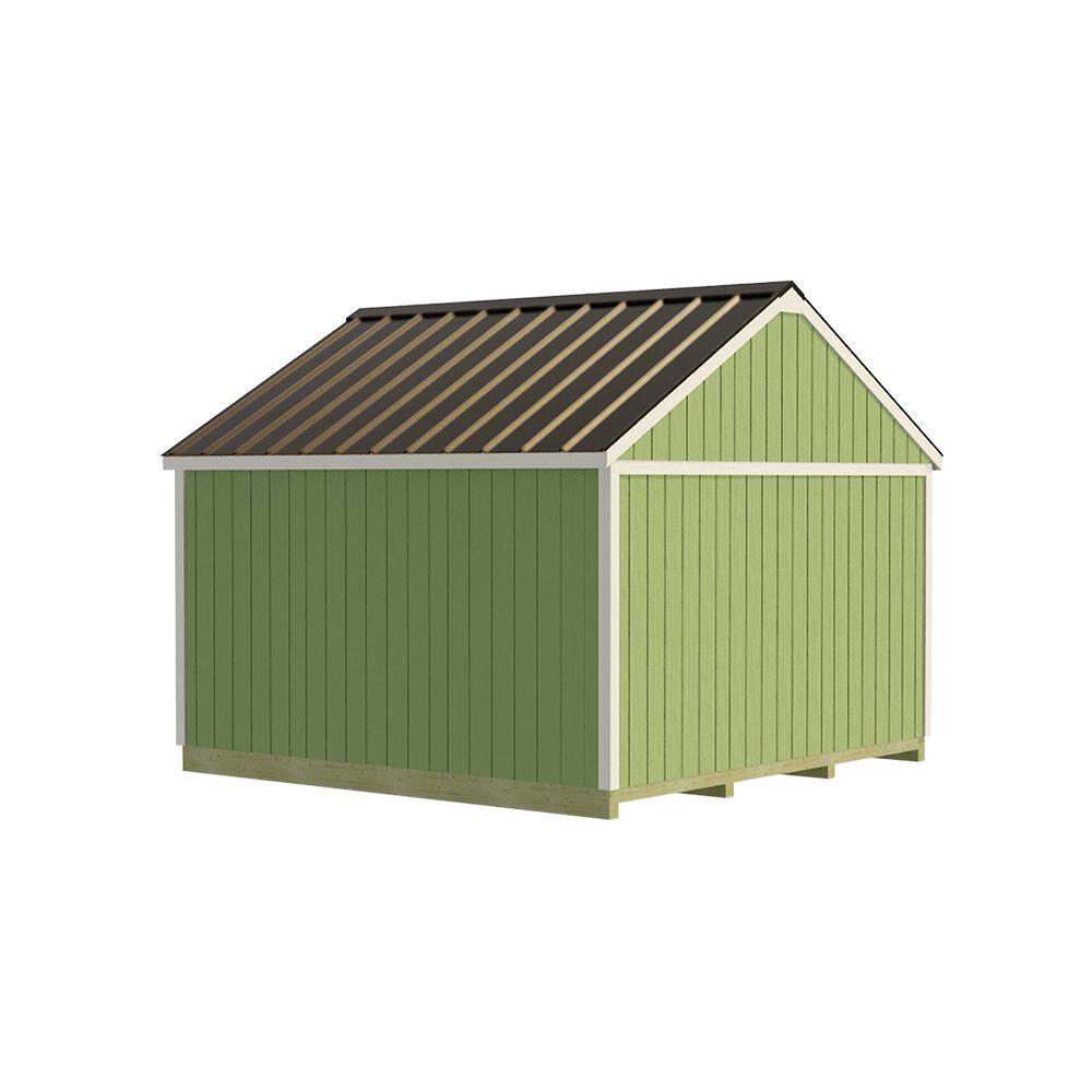 Best Barns Mansfield 12 ft. x 12 ft. Wood Storage Shed Kit with Floor Including 4 x 4 Runners