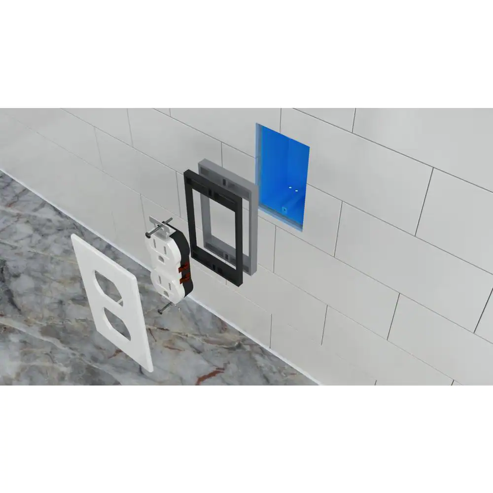 Smart Fill Spacers 1-Gang Outlet Box Spacer Extender Combo Pack (5-Pack)