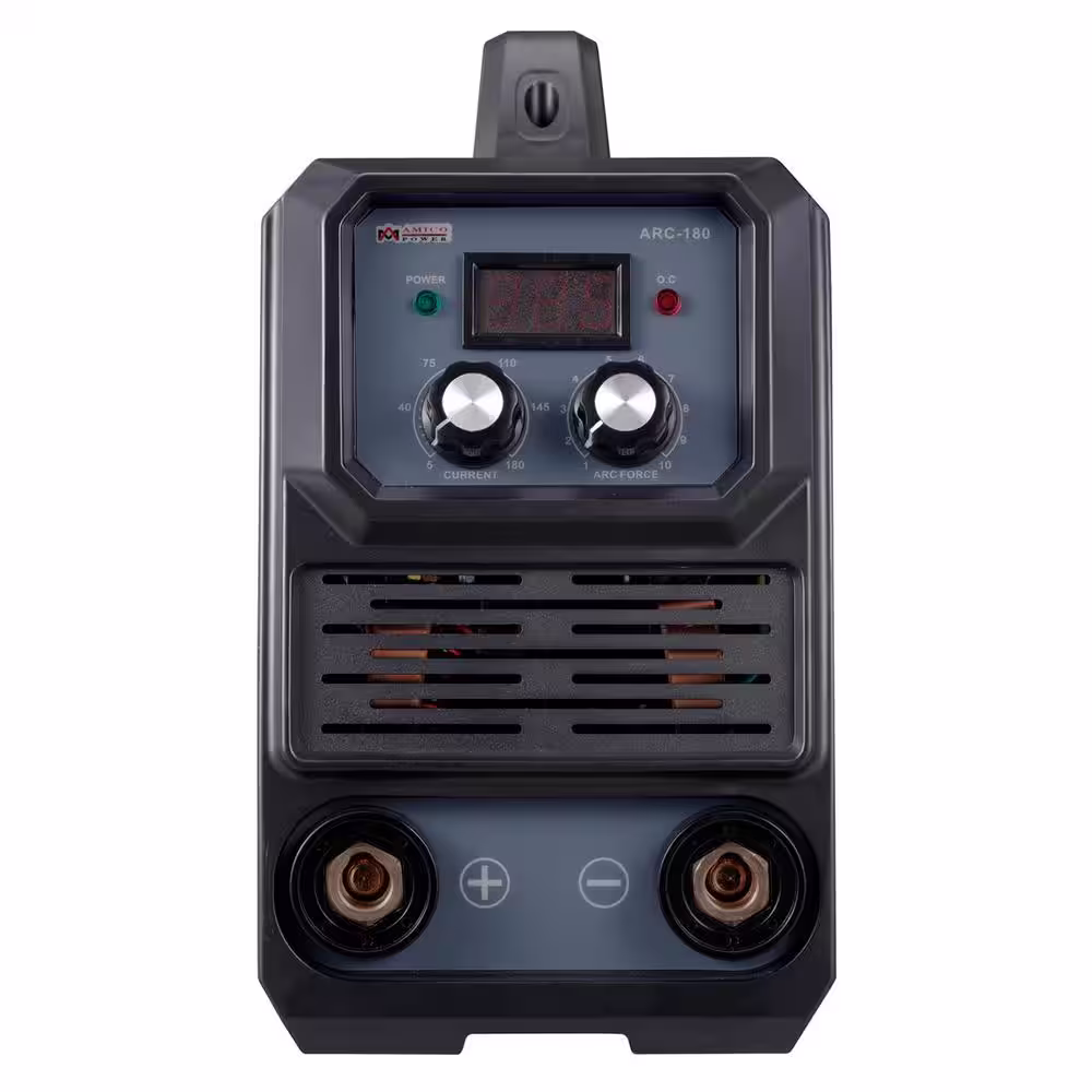 AMÂ AMICO ELECTRIC 180 Amp Stick Lift-TIG Arc Combo DC Welder, 100-Volt to 250 Volt Voltage, 80% Duty Cycle, Compatible with all Electrodes