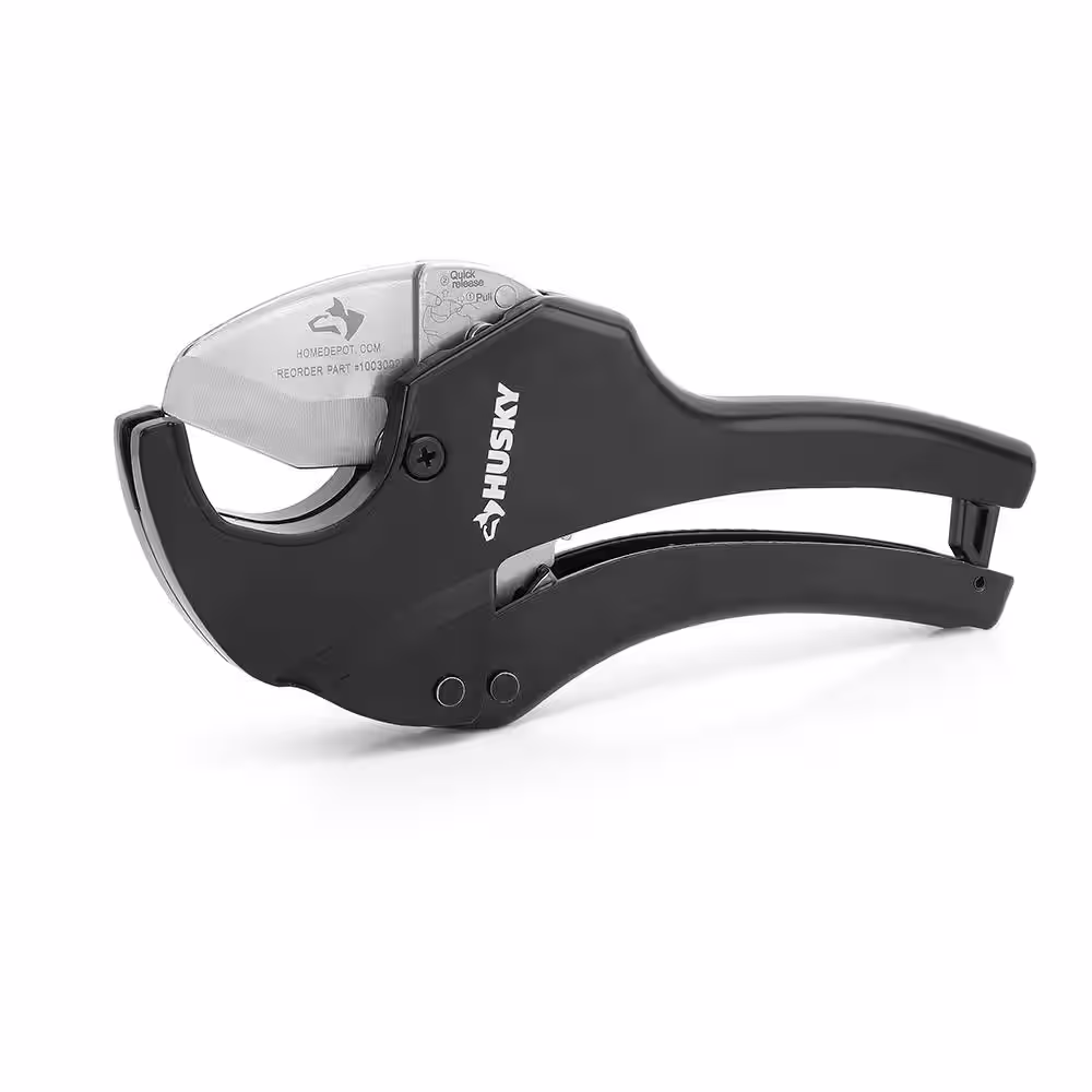 Husky 3-Piece Ratcheting PVC Cutting Kit with Folding PVC Saw