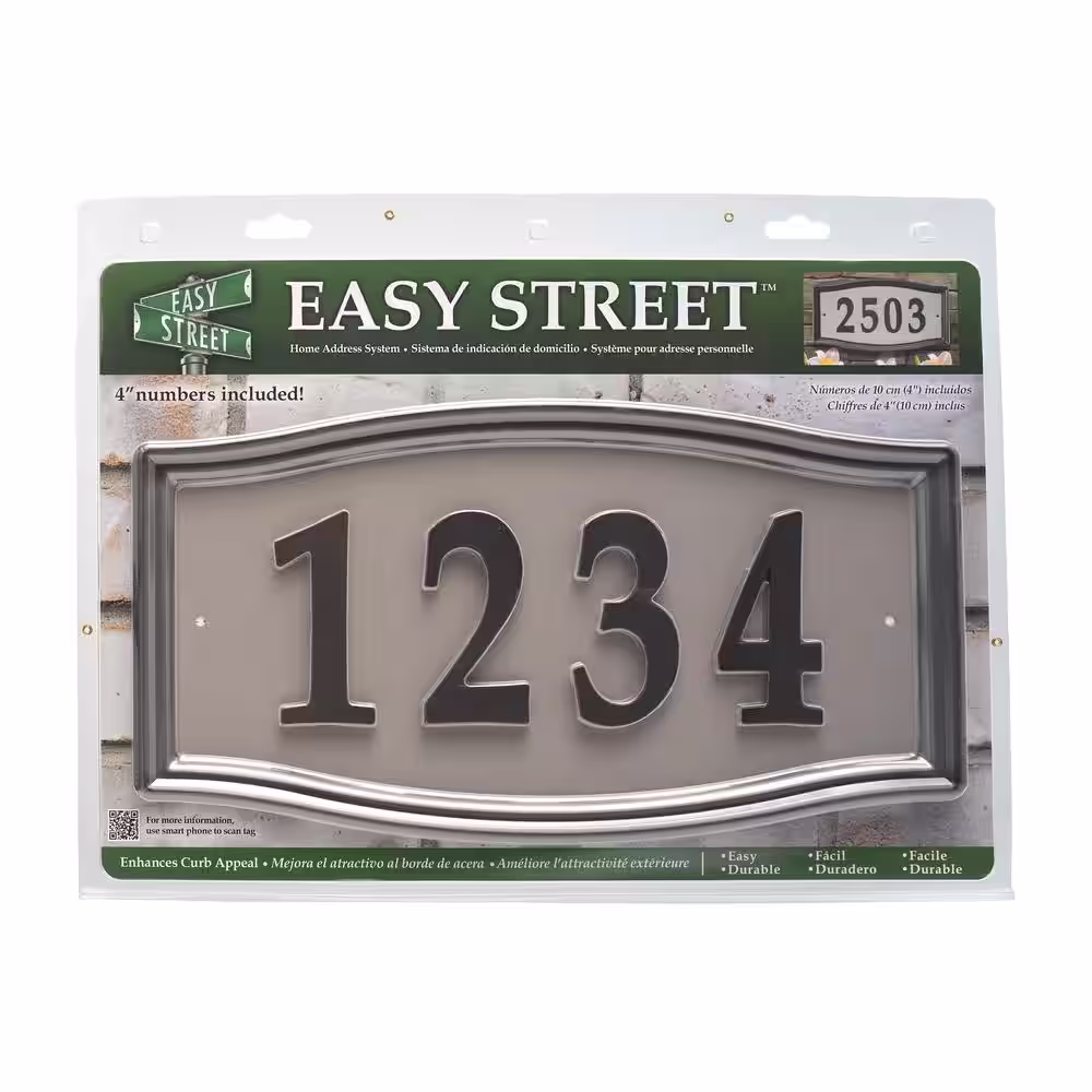 Easy Street Rectangular Aged Bronze Address System