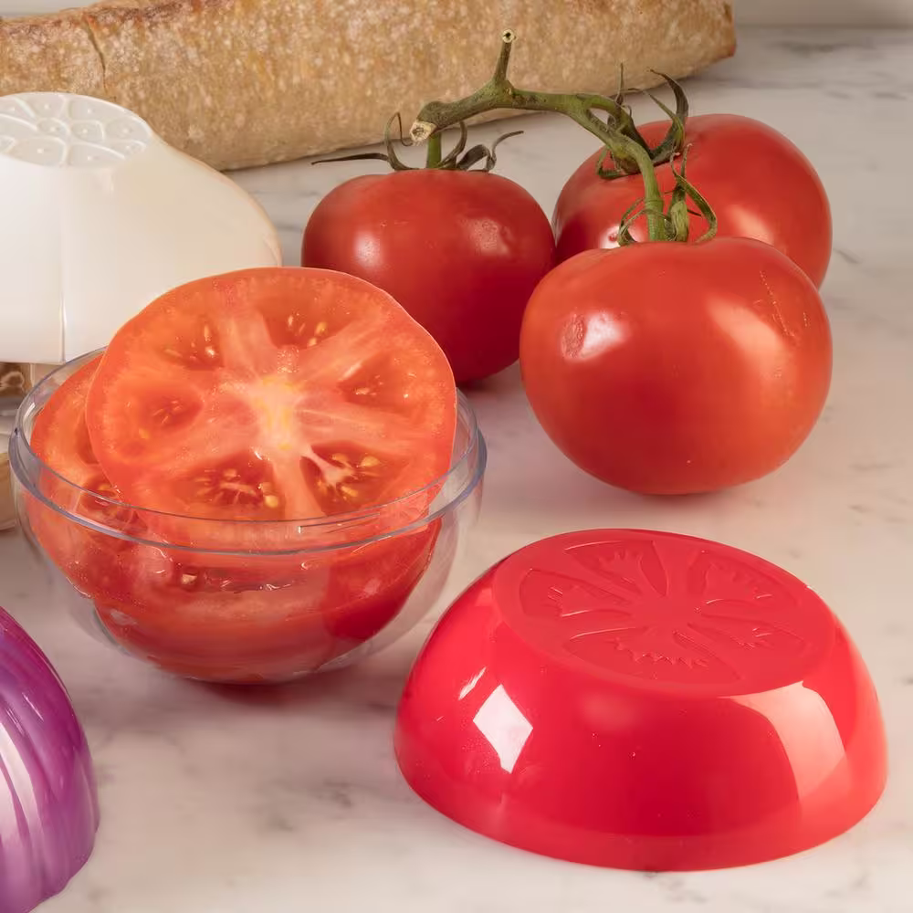 Hutzler 3-Piece Pro-Line Food Savers: Onion Saver Tomato Saver Garlic Saver
