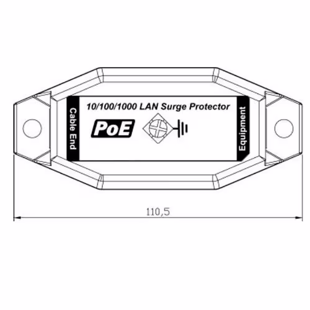 SPT PoE LAN Surge Protector 10/100/1000